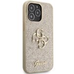 Guess GUHCP13XHG4SGD iPhone 13 Pro Max 6.7" gold hardcase Glitter Script Big 4G - imagine 4