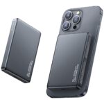 Powerbank USAMS CY Series CD242 10000mAh 20W Magnetic Wireless titanium - imagine 2