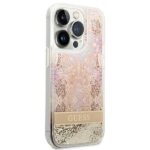 Guess GUHCP14LLFLSD iPhone 14 Pro 6,1" gold hardcase Paisley Liquid Glitter - imagine 4