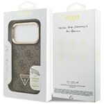 Case Guess 4G PU Triangle Logo & Stand Camera Magsafe for iPhone 17 Pro brown - imagine 8