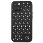 Mercedes MEHCP13SESPBK iPhone 13 mini 5,4" black hardcase Silver Stars Pattern - imagine 3