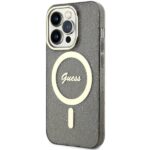 Guess GUHMP14LHCMCGK iPhone 14 Pro 6.1" black hardcase Glitter Gold MagSafe - imagine 2