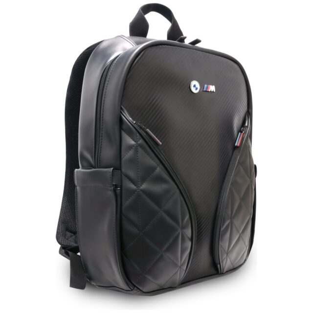 Backpack BMW Carbon Pockets & Metal Logo 16" black - imagine 3
