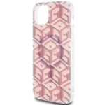 Guess GUHMP15SHGCUSTGP iPhone 15 / 14 /13 6.1" pink hardcase IML GCube MagSafe - imagine 6