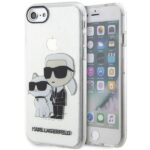 Karl Lagerfeld KLHCI8HNKCTGT iPhone 7/8/SE 2020 / SE 2022 transparent hardcase Gliter Karl&Choupette