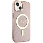 Guess GUHMP14SHCMCGP iPhone 14 / 15 / 13 6.1" pink hardcase Glitter Gold MagSafe - imagine 4