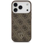 Case Guess 4G Triangle Logo MagSafe for iPhone 17 Pro brown - imagine 3