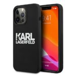Karl Lagerfeld KLHCP13LSLKLRBK iPhone 13 Pro / 13 6,1" Silicone Stack Logo black