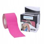 Extralink Kinesiology Tape, Kinesiotaping Strips, Sports Tape, Pro 5mx5cm Pink - imagine 2
