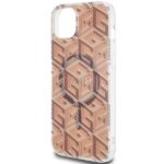 Guess GUHMP15SHGCUSTGW iPhone 15 / 14 /13 6.1" brown hardcase IML GCube MagSafe - imagine 6