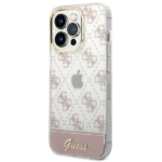 Guess GUHCP14XHG4MHP iPhone 14 Pro Max 6,7" pink hardcase 4G Pattern Script - imagine 2