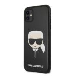 Karl Lagerfeld KLHCN61KHBK iPhone 11 6,1" / Xr black hardcase Ikonik Karl`s Head - imagine 2