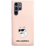 Karl Lagerfeld KLHCS23LSNCHBCP S23 Ultra S918 hardcase pink Silicone Choupette - imagine 3