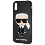 Karl Lagerfeld KLHCPXIKPUBK iPhone X/Xs hardcase black Iconic Karl Embossed - imagine 3
