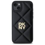 DKNY DKHCP15MPQDSLK iPhone 15 Plus 6.7" black Quilted Stack Logo - imagine 3