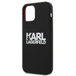 Karl Lagerfeld KLHCP12SSLKLRBK iPhone 12 mini 5,4" Silicone Stack Logo black - imagine 6