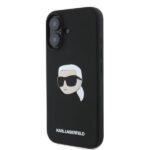Karl Lagerfeld KLHMP16SSKHPPLK iPhone 16 6.1" black hardcase Silicone Karl Head Print MagSafe - imagine 3