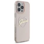 Guess GUHCP16LHCHGSPP iPhone 16 Pro 6.3" pink hardcase IML Heart - imagine 4