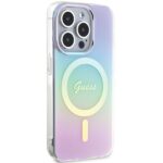 Guess GUHMP15XHITSU iPhone 15 Pro Max 6.7" purple hardcase IML Iridescent MagSafe - imagine 4