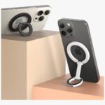 Ring stand Araree A-Ring MagSafe GripTok black - imagine 5