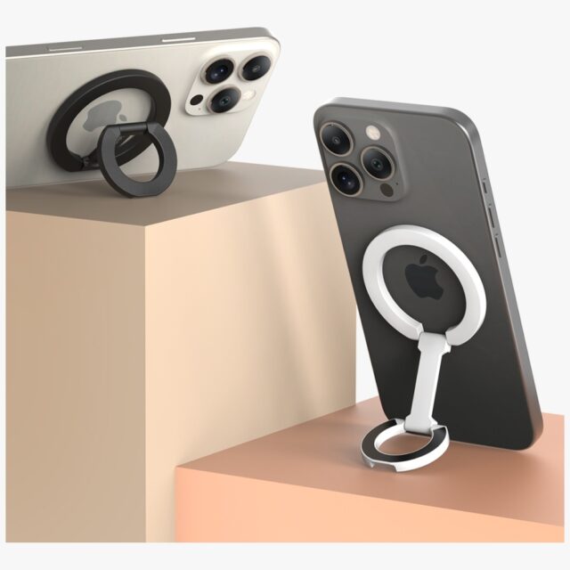Ring stand Araree A-Ring MagSafe GripTok black - imagine 5