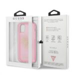 Guess GUHCP12LPCUGL4GPI iPhone 12 Pro Max 6,7" pink hard case Glitter 4G Big Logo - imagine 8