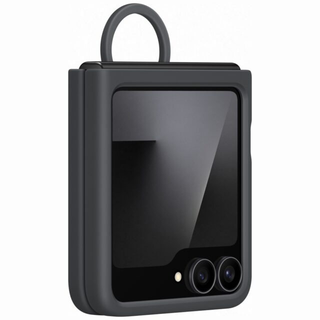 Case Samsung Silicone Case for Galaxy Z Flip7 FE / Z Flip6 black - imagine 2