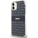 DKNY DKHMN61HRHSEK iPhone 11 / Xr 6.1 inch black hardcase IML Mono & Stripe MagSafe - imagine 2