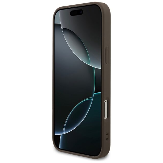 Guess 4G Small Classic Logo MagSafe Case for iPhone 17 Pro Max Brown - imagine 5