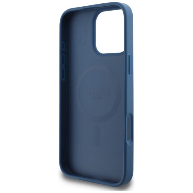 Case Guess HC PU 4G Small 4G and Classic for iPhone 16 Pro MagSafe blue - imagine 7