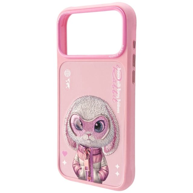 Case Nimmy Cool&Cute 2.0 Rabbit for  iPhone 17 Pro pink - imagine 3