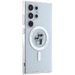 Karl Lagerfeld KLHMS24LHGKCNOT S24 Ultra S928 transparent hardcase IML Karl&Choupette MagSafe - imagine 4