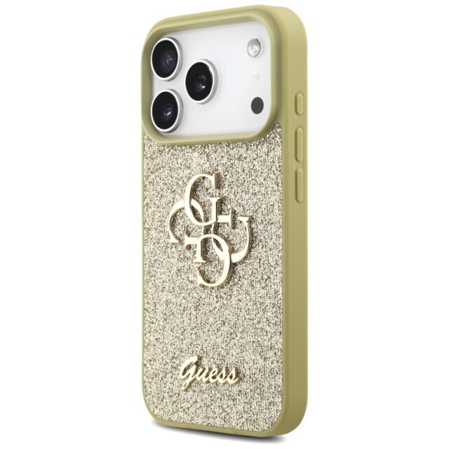 Guess Fixed Glitter Big 4G case for iPhone 17 Pro gold - imagine 2