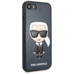 Karl Lagerfeld KLHCI8IKPUBL iPhone 7/8SE 2020 / SE 2022 hardcase blue Iconic Karl Embossed - imagine 5