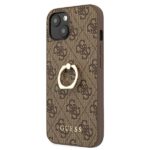 Guess GUHCP13S4GMRBR iPhone 13 mini 5,4" brown hardcase 4G with ring stand - imagine 2