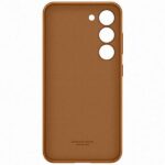 Samsung EF-VS916LA S23+ S916 camel Leather Cover case - imagine 3