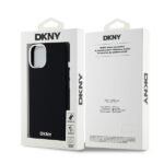 DKNY DKHMP15MSMCHLK iPhone 15 Plus / 14 Plus 6.7" black hardcase Liquid Silicone Small Metal Logo Ma - imagine 8