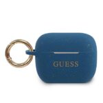 Guess GUACAPSILGLBL AirPods Pro cover blue Silicone Glitter