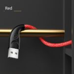 USAMS braided cable U41 microUSB 2m 2A red SJ396USB02 (US-SJ396) Fast Charge - imagine 7