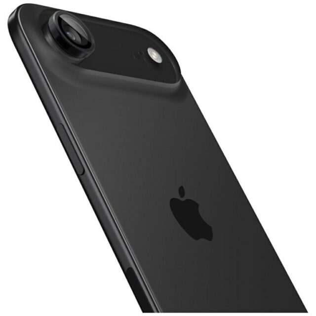 Spigen Optik Pro Glas. TR "EZ FIT" Camera Lens Glass for iPhone Air 2 pcs. Black - imagine 3