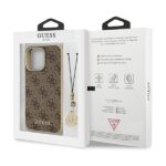 Guess GUHCP13LGF4GBR iPhone 13 Pro /  13 6,1" brown hardcase 4G Charms Collection - imagine 8
