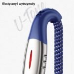 USAMS Braided U-Tone Lightning Cable 1.2m Power-off 2A Fast Charging black SJ344USB01 (US-SJ344) - imagine 7