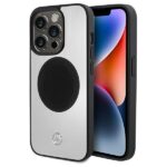 Mercedes MEHMP15X23ACMS iPhone 15 Pro Max 6.7" Silver Hardcase Leather & Aluminum MagSafe