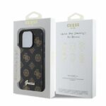 Guess GUHMP16LPGPYSK iPhone 16 Pro 6.3" black hardcase Peony Script MagSafe - imagine 4