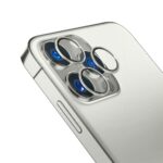 3MK Lens Protection Pro iPhone 14 Pro /14 Pro Max silver Camera lens protection with mounting fram - imagine 2