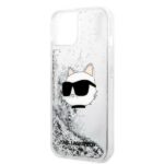 Karl Lagerfeld KLHCP14SLNCHCS iPhone 14/ 15 / 13 6,1" silver hardcase Glitter Choupette Head - imagine 6