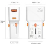 Travel charger 4smarts World Travel Adapter Nomad Pocket 25W USB-C/USB-A white - imagine 4