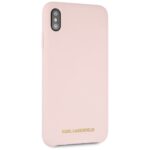 Karl Lagerfeld KLHCI65SLLPG iPhone Xs Max hardcase light pink Silicone - imagine 5