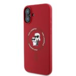 Karl Lagerfeld KLHMP16MSCMKCRHR iPhone 16 Plus 6.7" red hardcase Silicone Karl&Choupette Hea - imagine 2
