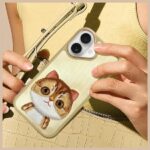 Nimmy case iPhone 16 6.1" khaki Big Eyed Pet 2.0 Cat - imagine 10